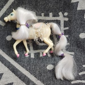 1980's Marchon Enchanted Kingdom Horse Circus Prancer Saddle W/ Reins Toy Figure